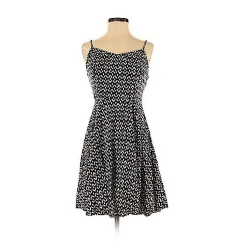 ON Fit n Flare Cami Dress Black & White Print